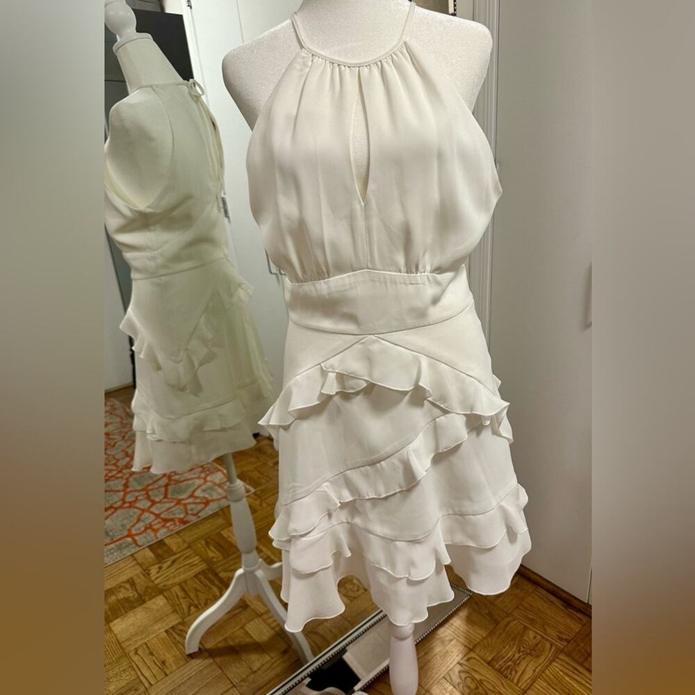 Parker White Cocktail A-line dress, size 4, New with tags